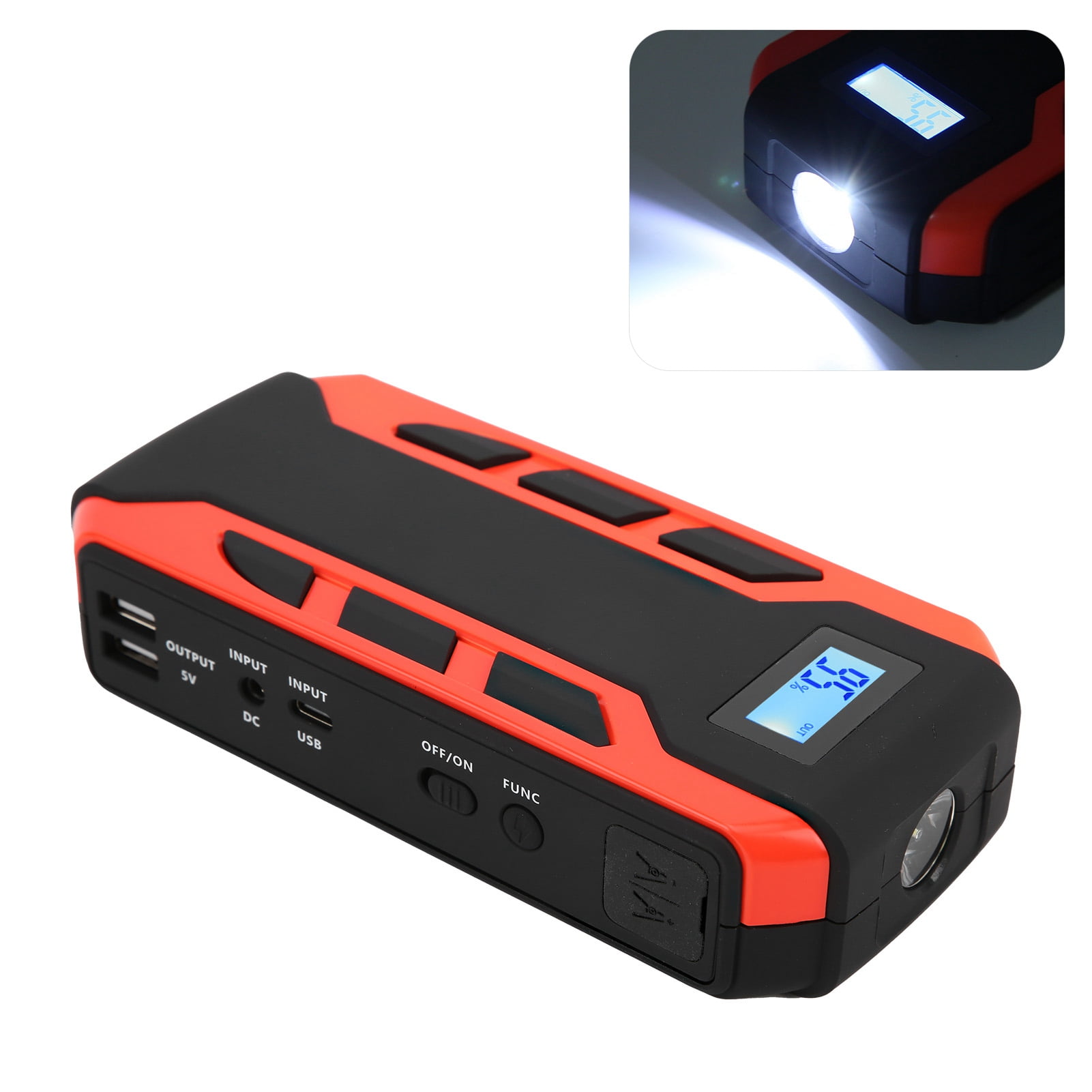 Car Jump Starter 20000mAh USB Power Digital Display Portable for 12V - Image 4